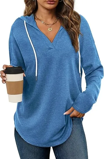 Womens Fashion Tops Hoodies for Women Pullover Oversized Sweatshirts Long SLeeve Shirts Loose Fit