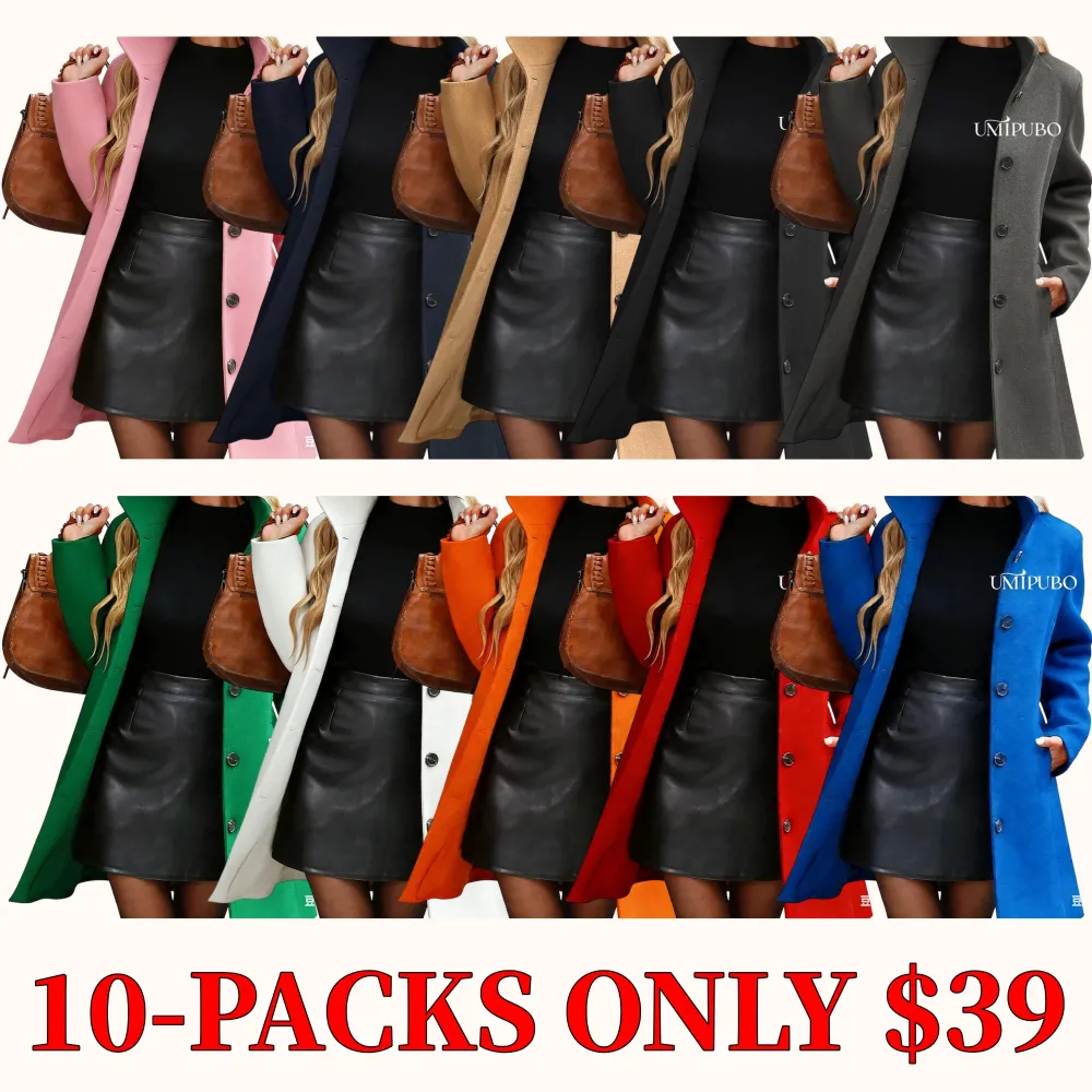 UMIPUBO Women's Winter Single-Breasted Short Coat