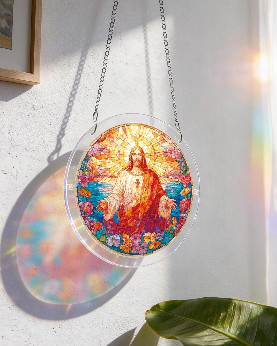 Acrylic Jigsaw Puzzle Suncatcher - Holy Light of Jesus