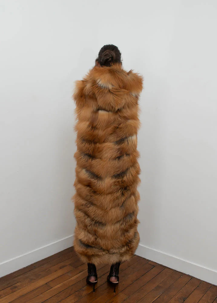 Natural Red Fox Full Length Vest（✔️Free shipping）