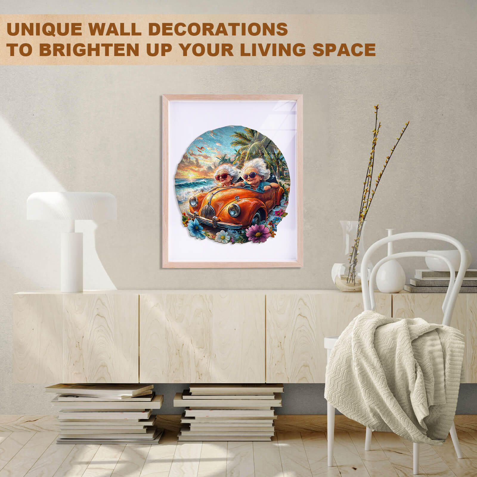 Happy grandma-2 Wooden Jigsaw Puzzle