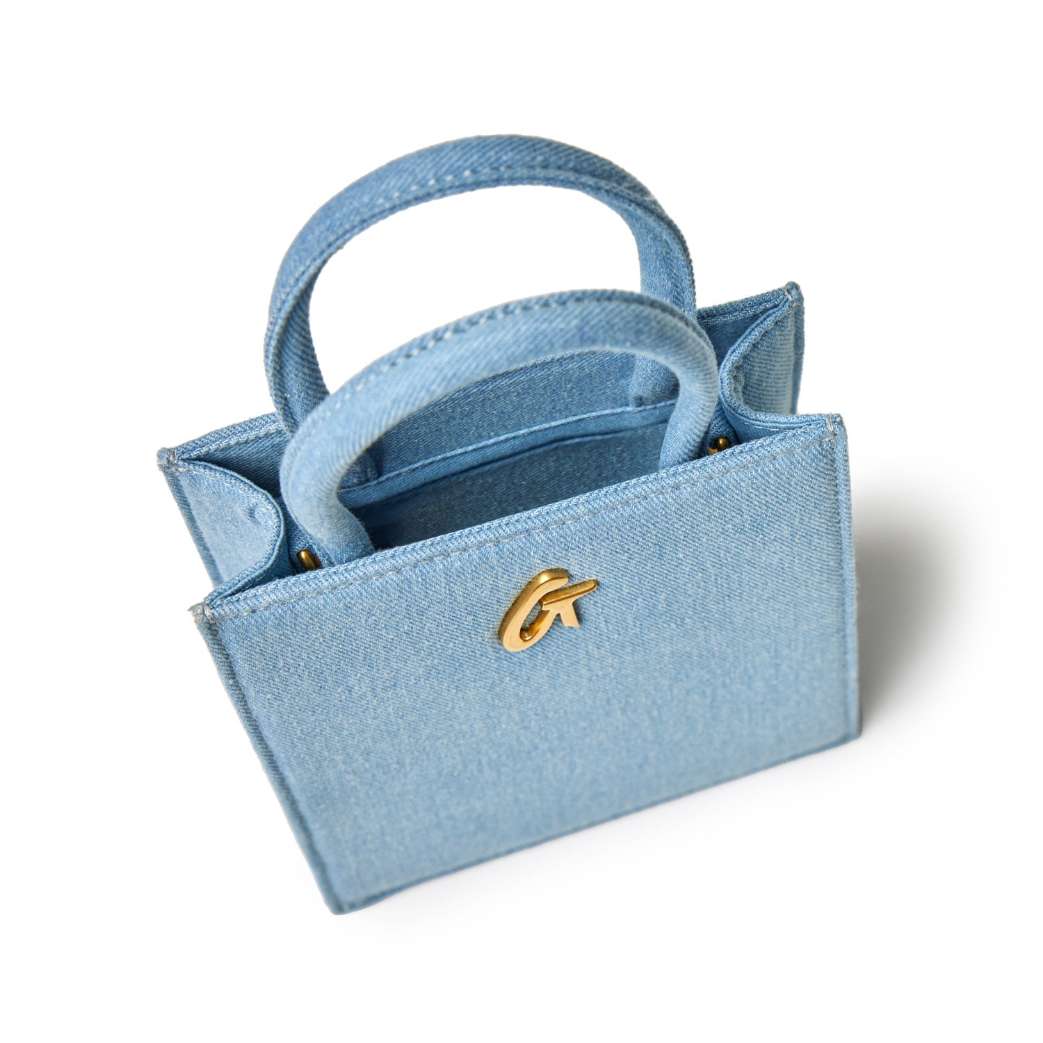 MINI DENIM GOLD TOTE