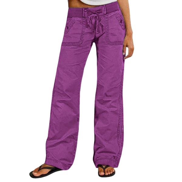 ⚡FINAL SALE⚡- Women's High Stretch Mid Rise Straight Pants