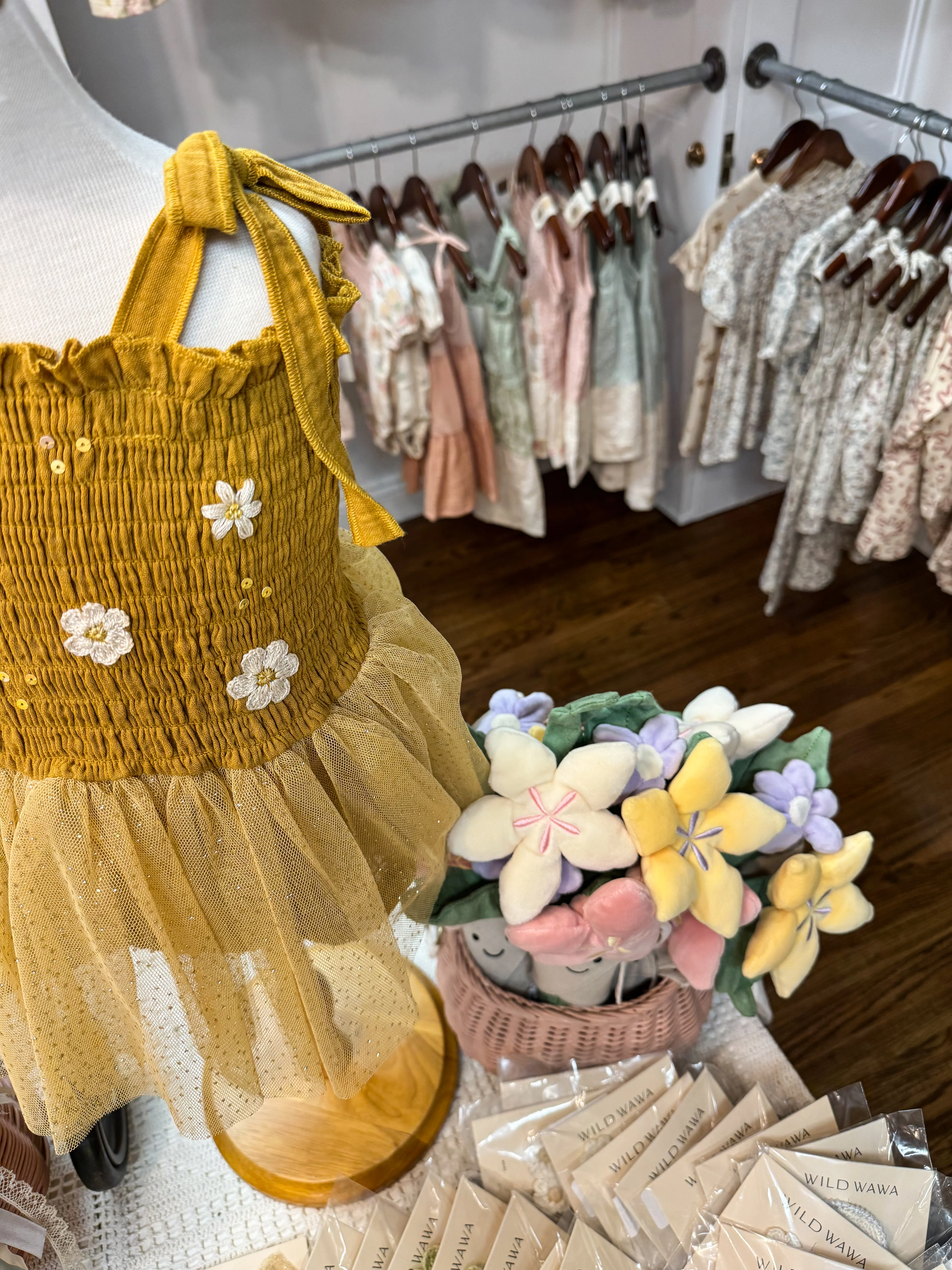 Boho Daisies Tutu - Mustard