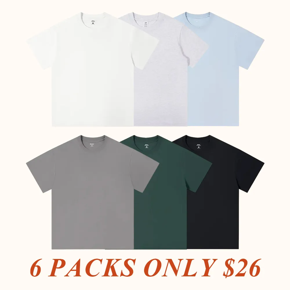 Heavyweight Tshirt 230G 100% Cotton Solid Color Unisex Loose Fit Fade Proof Versatile Everyday Wear