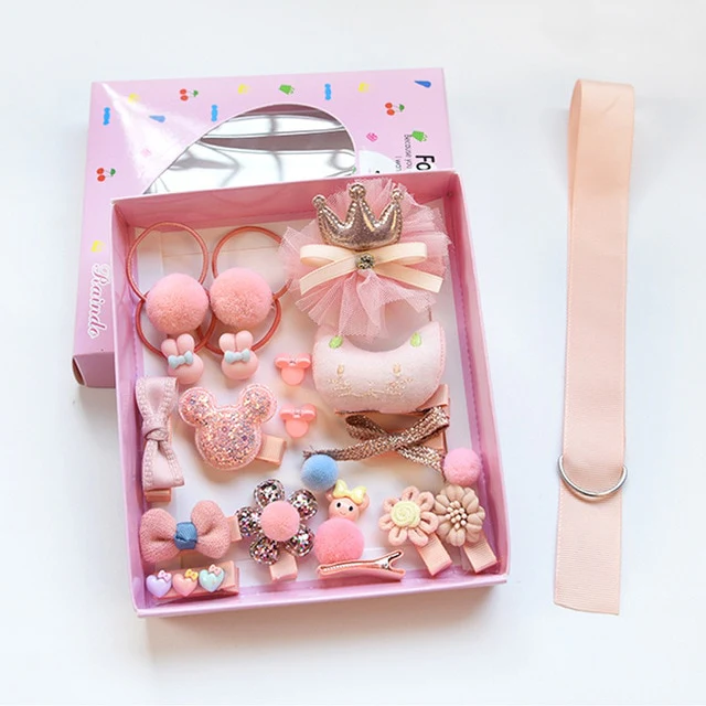 Mix Style Girls Hair Bows Kits Accessories