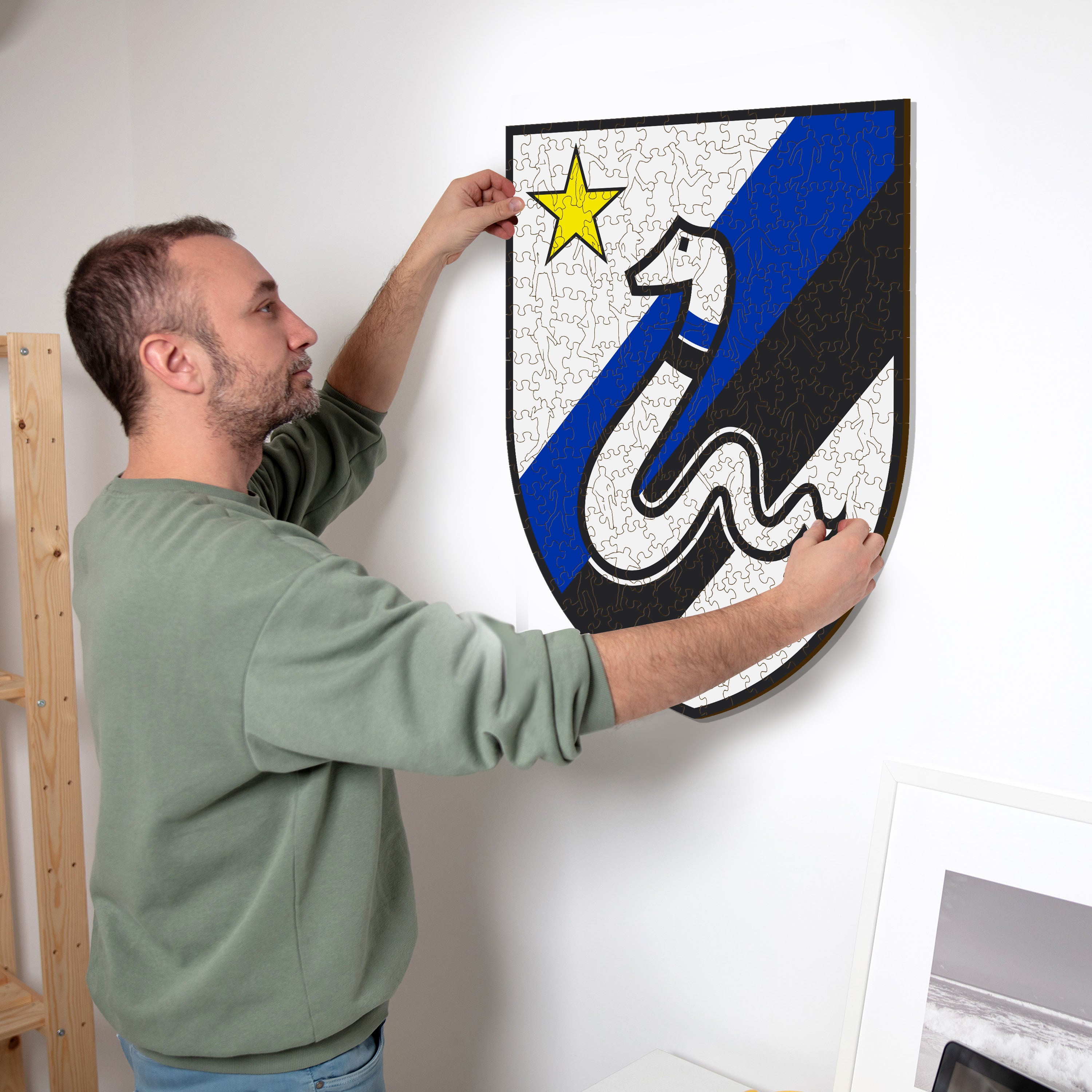 FC Inter® Retro Logo - Wooden Puzzle