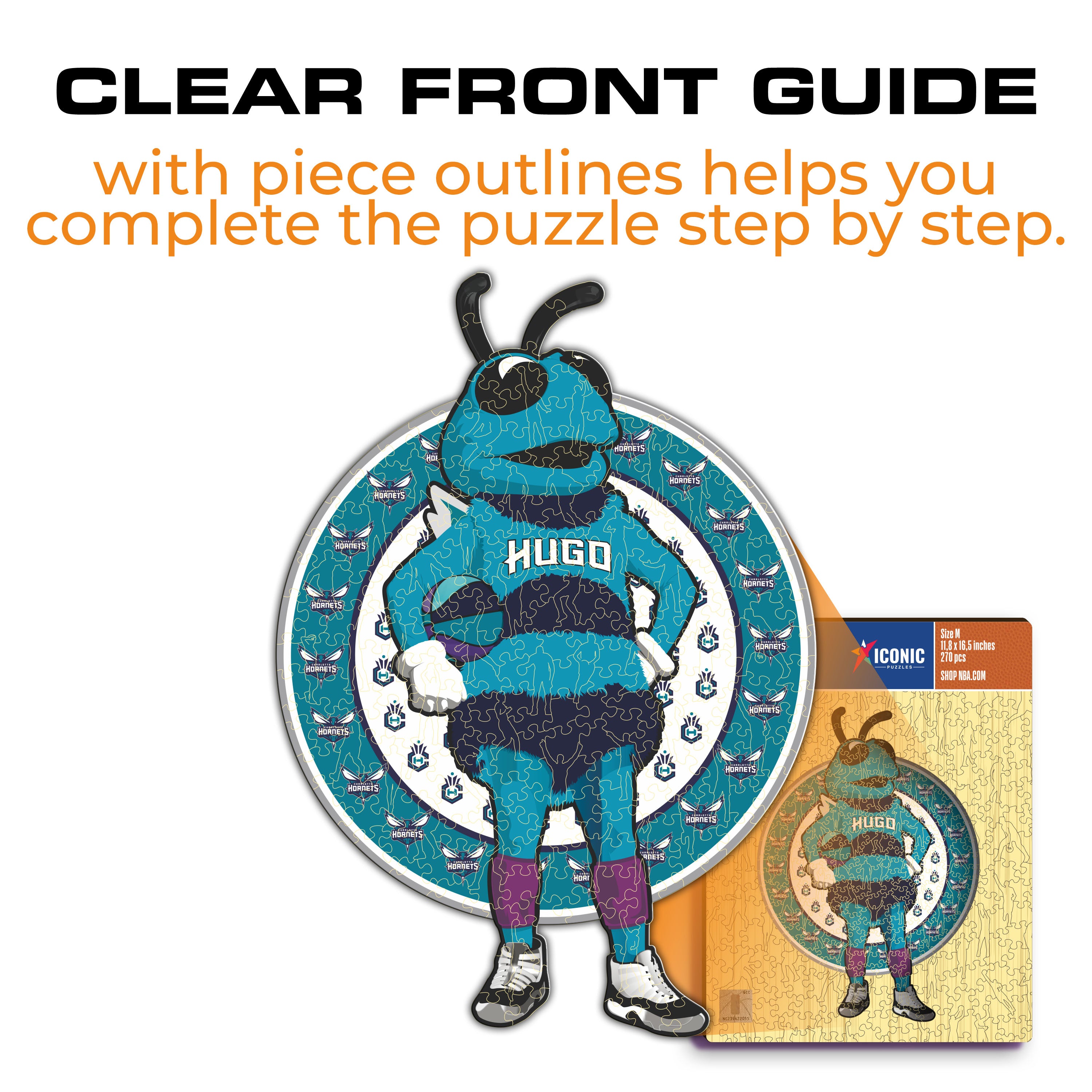 Charlotte Hornets™ Mascot - Wooden Puzzle