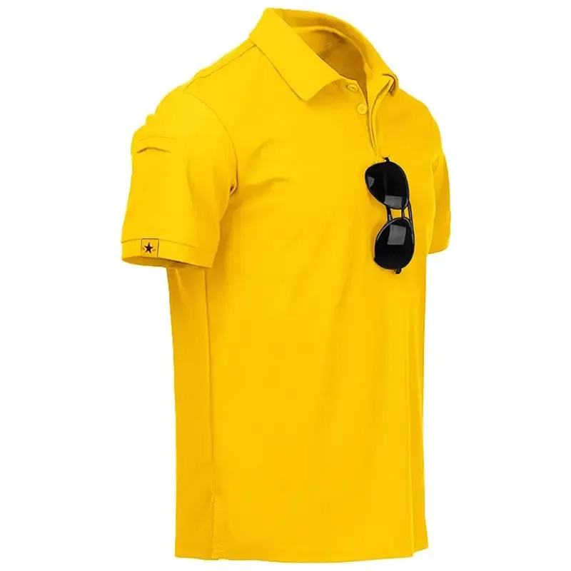 💥Order Today Get a Free Sunglasses💥 Mens Polo Shirt Short Sleeve Sports Tactical T-Shirt Athletic Golf Polos