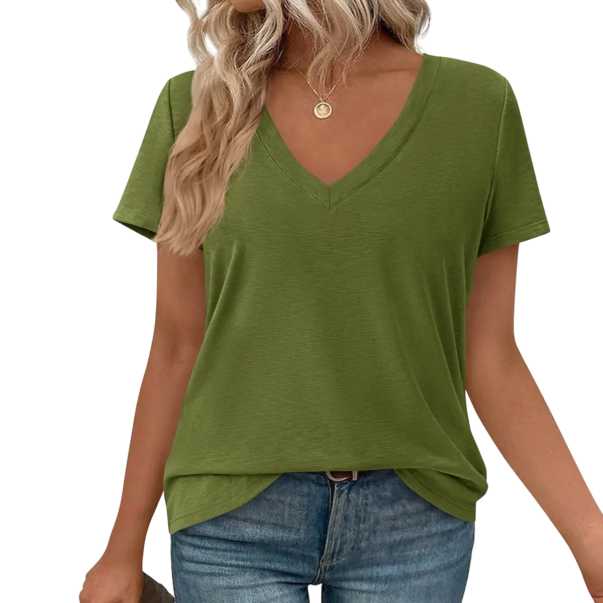 Oversized Tshirts Shirts for Women Summer Tops Casual Short Sleeve V Neck Loose Basic Tees Spring Clothes