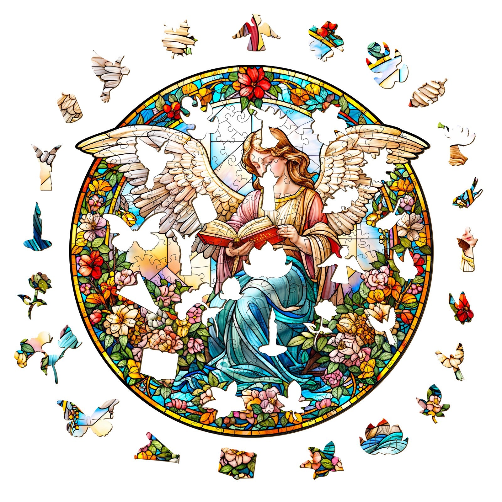 Angelic Garden Wooden Jigsaw Puzzle