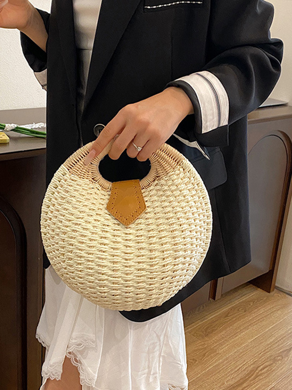 Geometric Woven Handbags