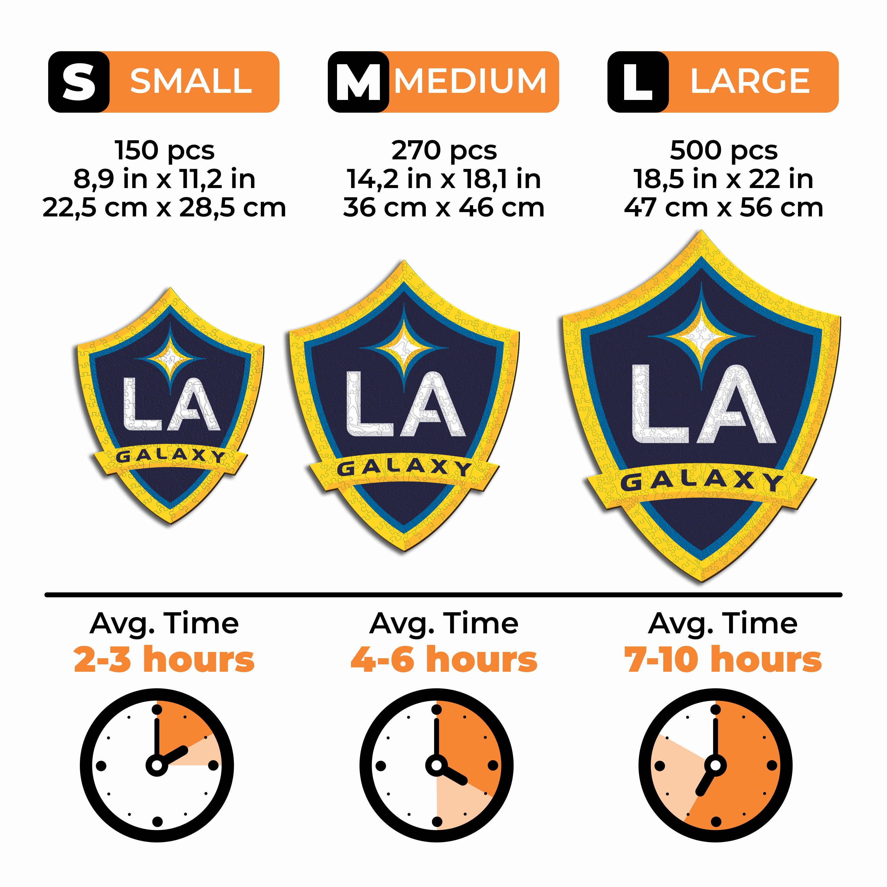 LA Galaxy® Logo - Wooden Puzzle