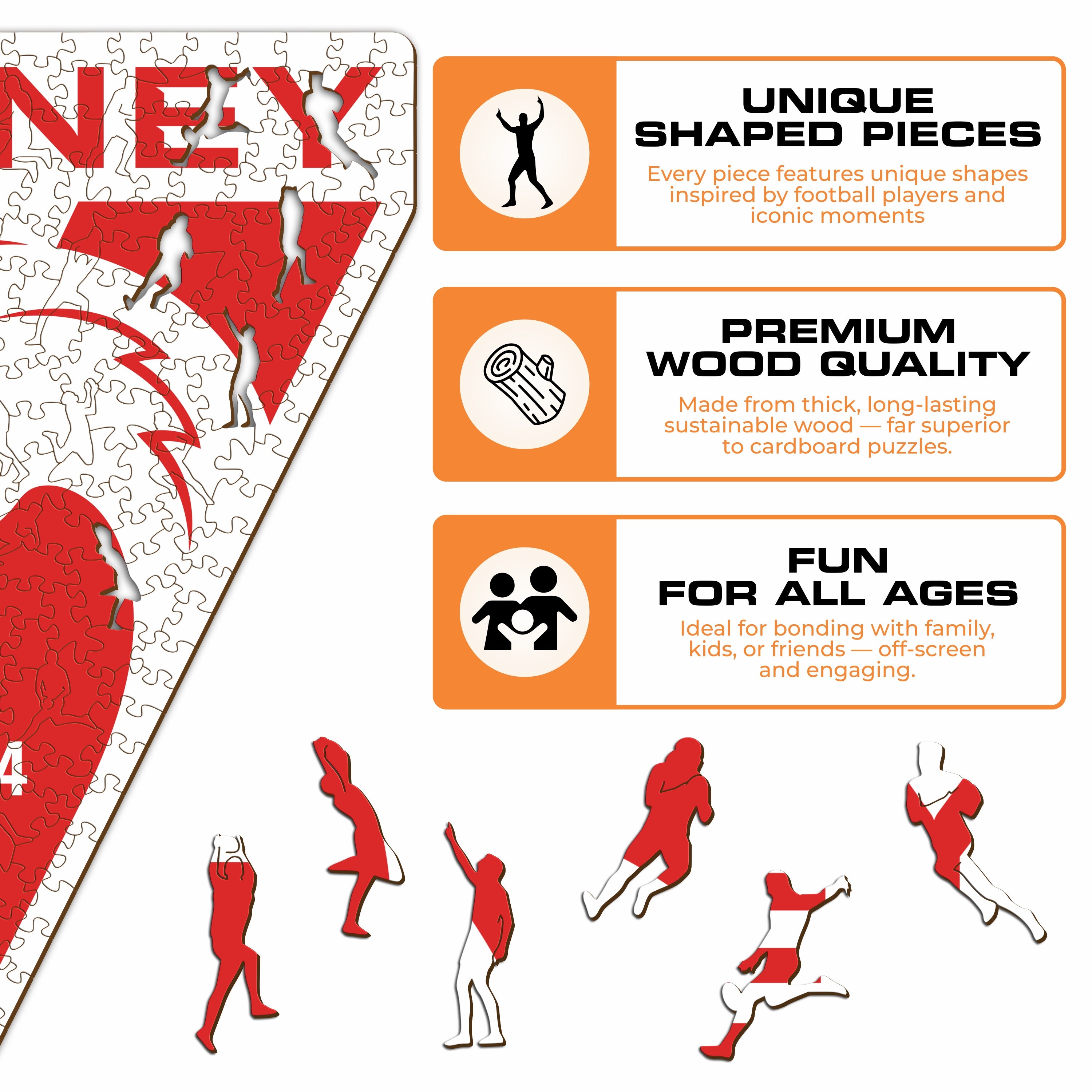 Sydney Swans Logo - Wooden Puzzle