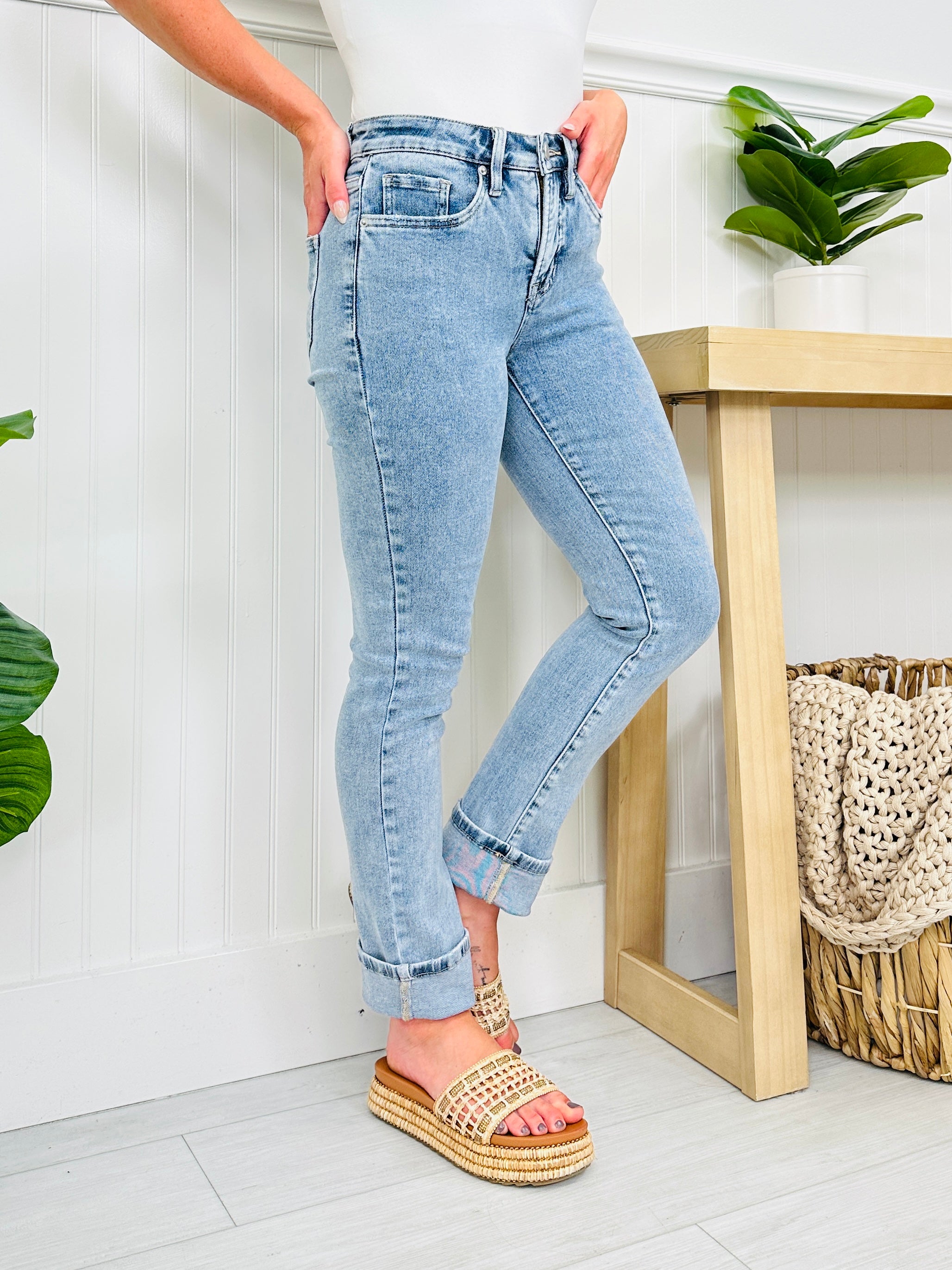 Can't Forget You Tummy Control Straight Jeans