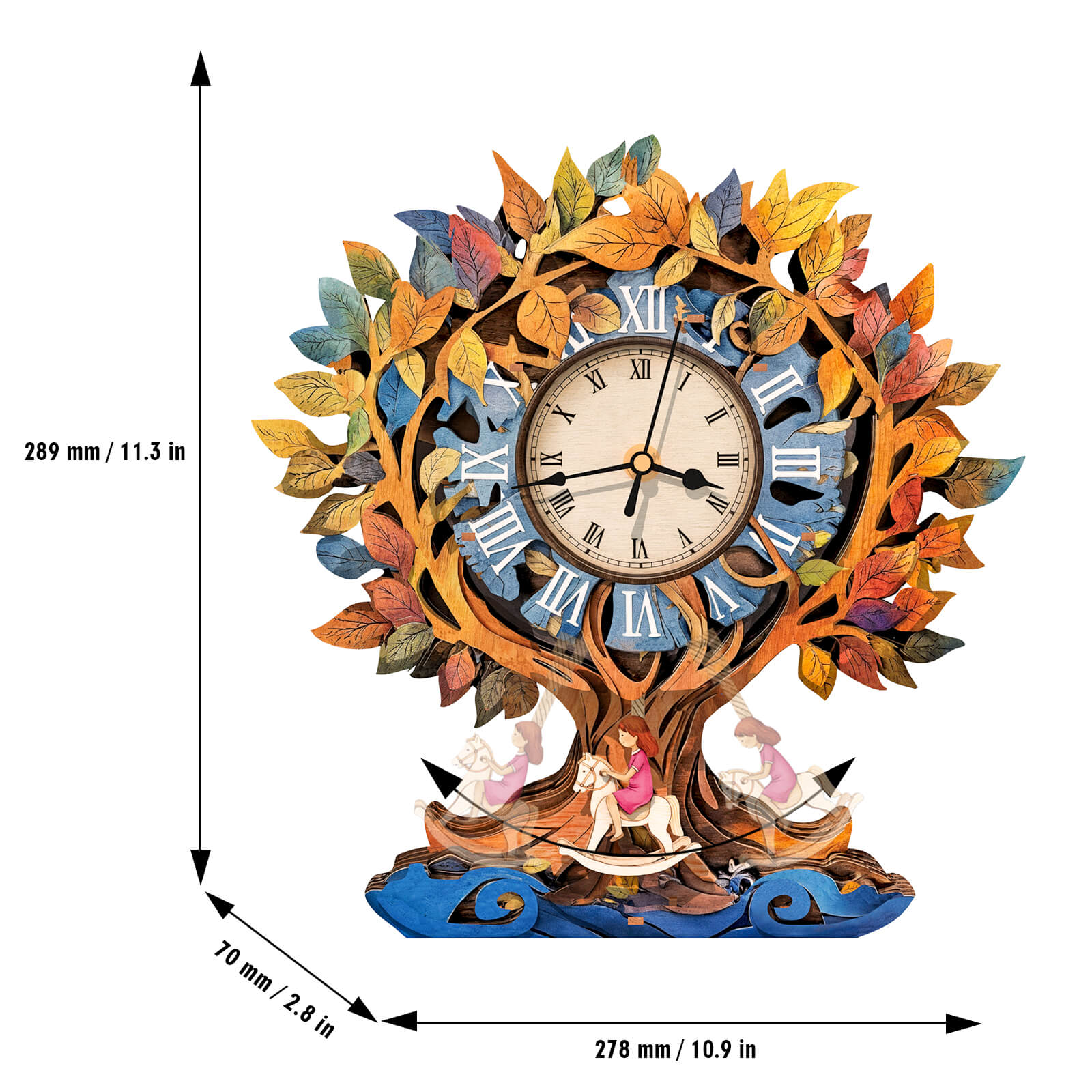 Tree of Life – DIY Wooden Clock, 3D Puzzle Craft Kit