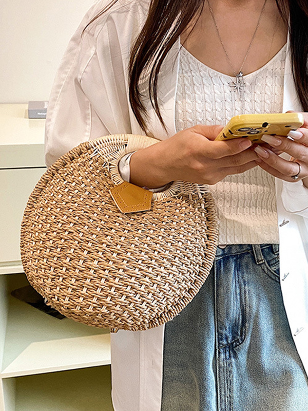 Geometric Woven Handbags