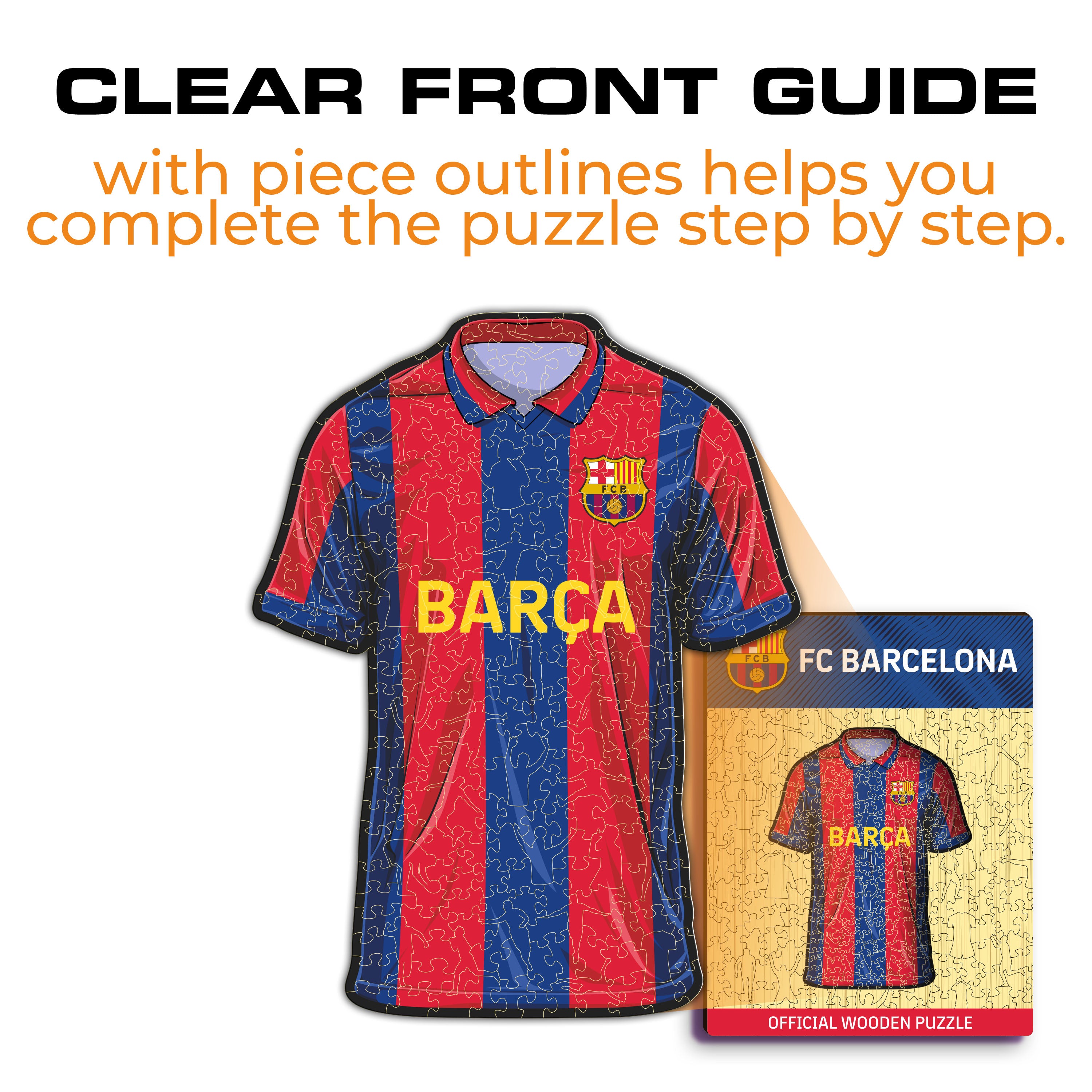 FC Barcelona® Jersey - Wooden Puzzle