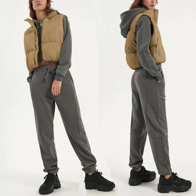 Sleeveless padded puffer vest