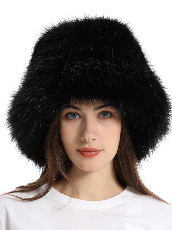 Keep Warm Solid Color Bucket Hat