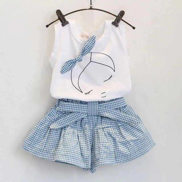 New Casual Baby Skirt Clothes Set