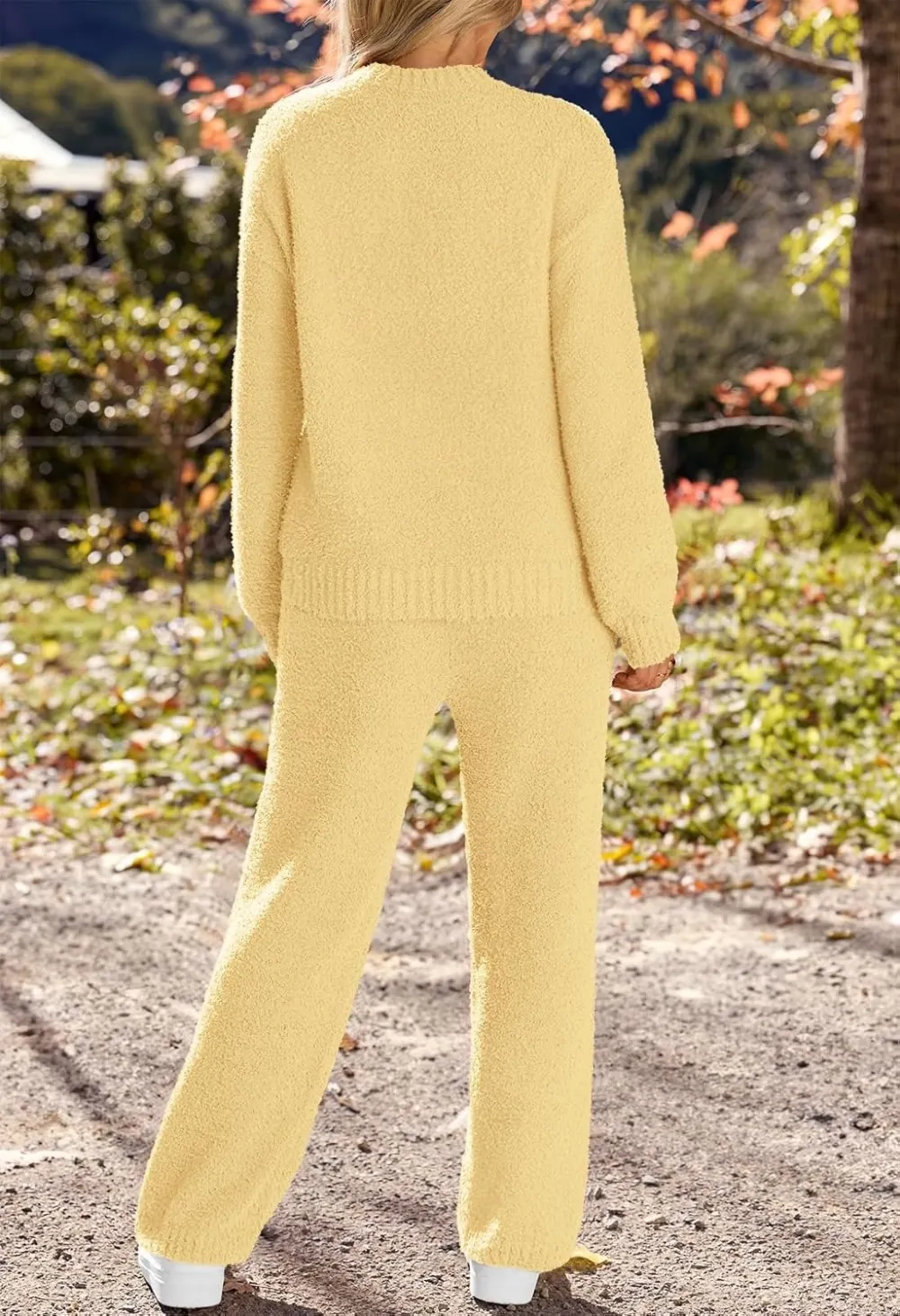 Womens Pajama Sets 2025 Fall Lounge Sweater Set