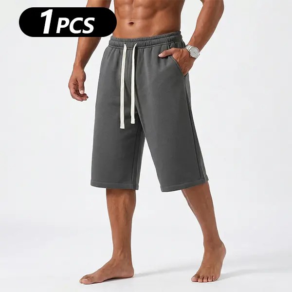 Men's Solid Pocket Waist Shorts