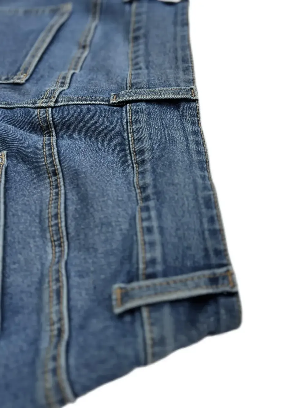 Women's Pocket Leg Stretchy Jeans, Flared High Waist Casual Comfy Bell Bottom Denim Trousers for Daily Wear, Ladies Bottoms for All Seasons