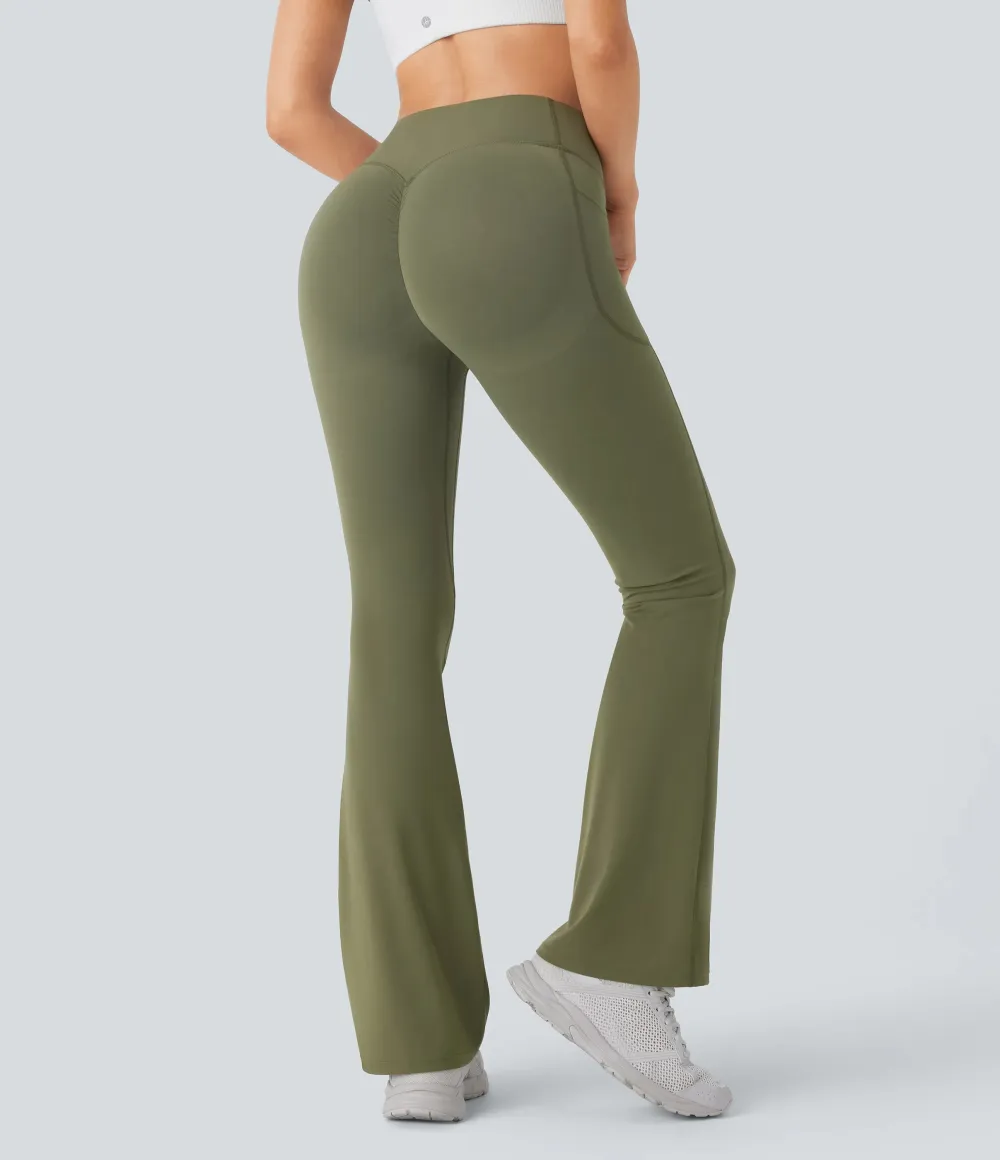 Cinched Butt-Lifting Tummy Control Yoga Leggings