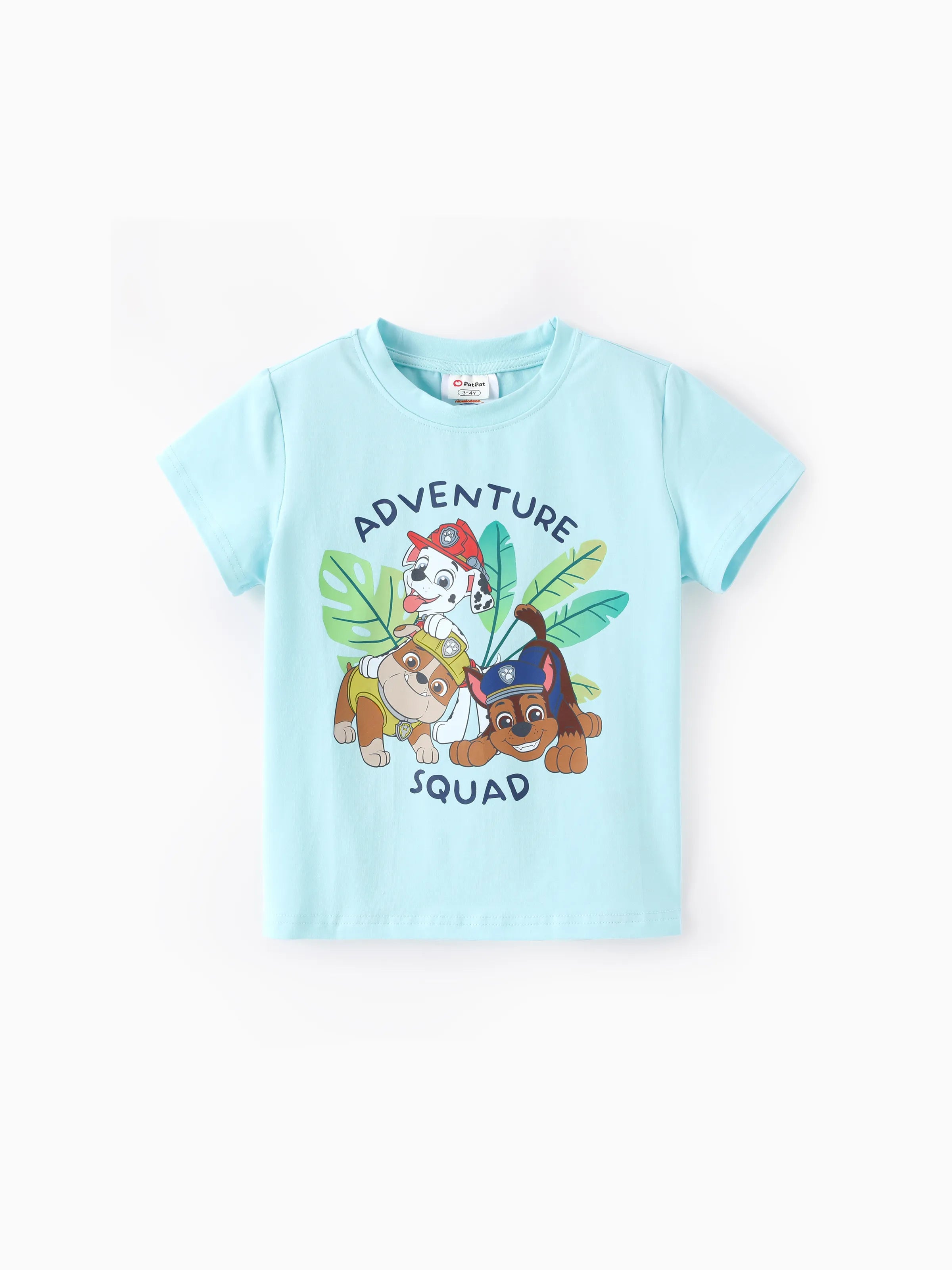 PAW Patrol Matching Family Floral Dress/ Cotton Top Turquoise