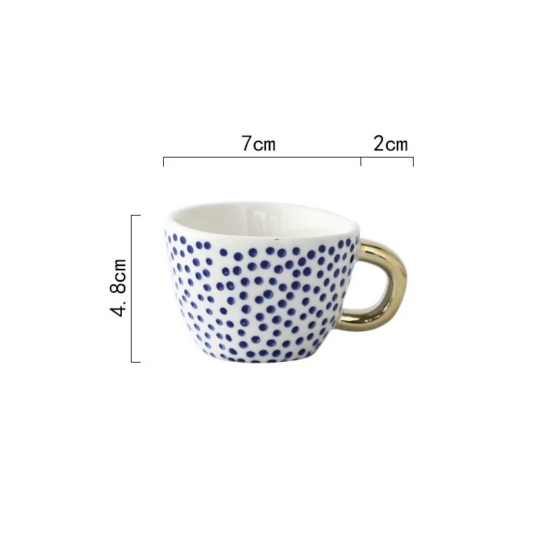 French Black & White Espresso Cups