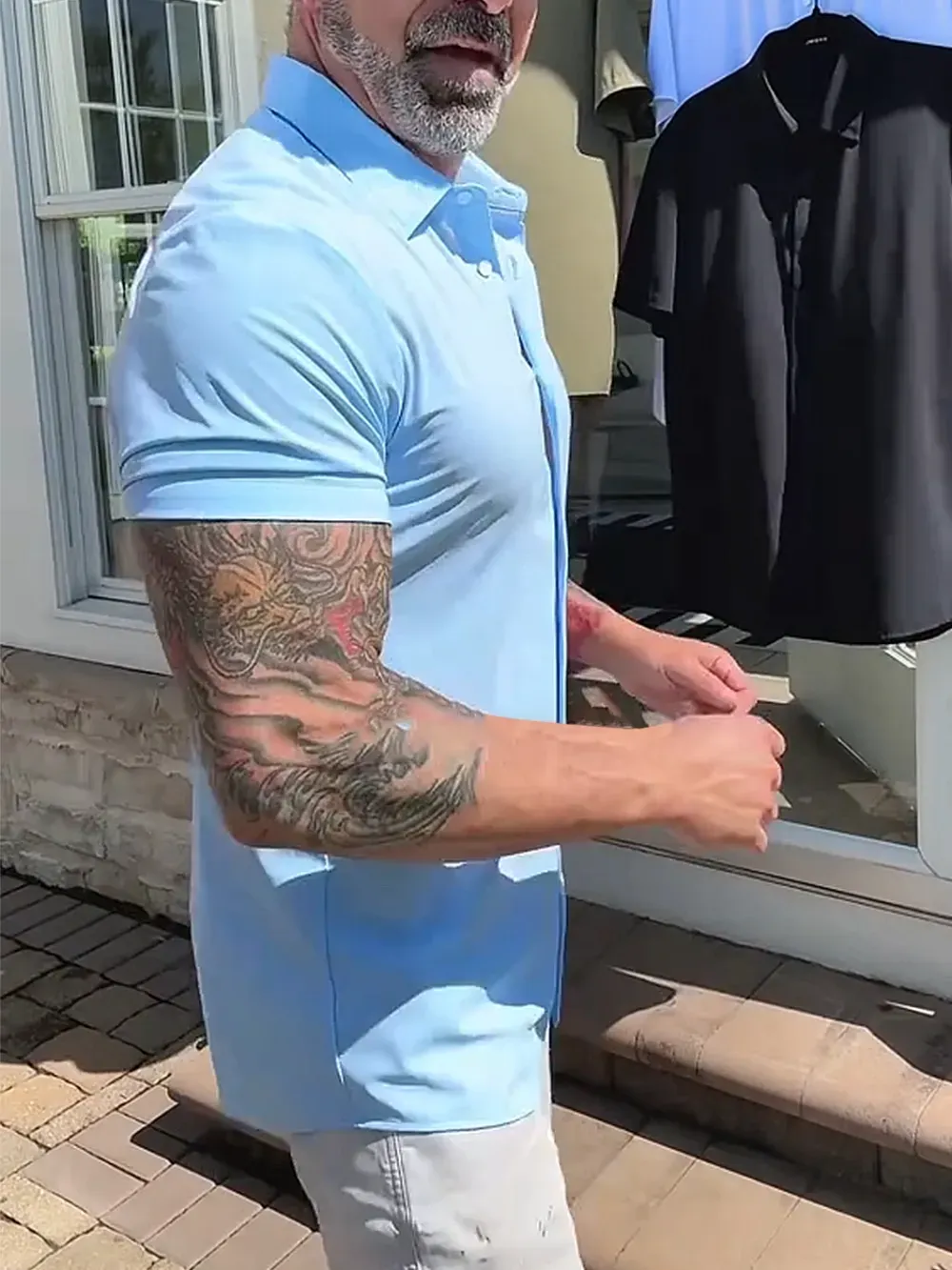 Men'S Solid Color Casual Polo Shirt