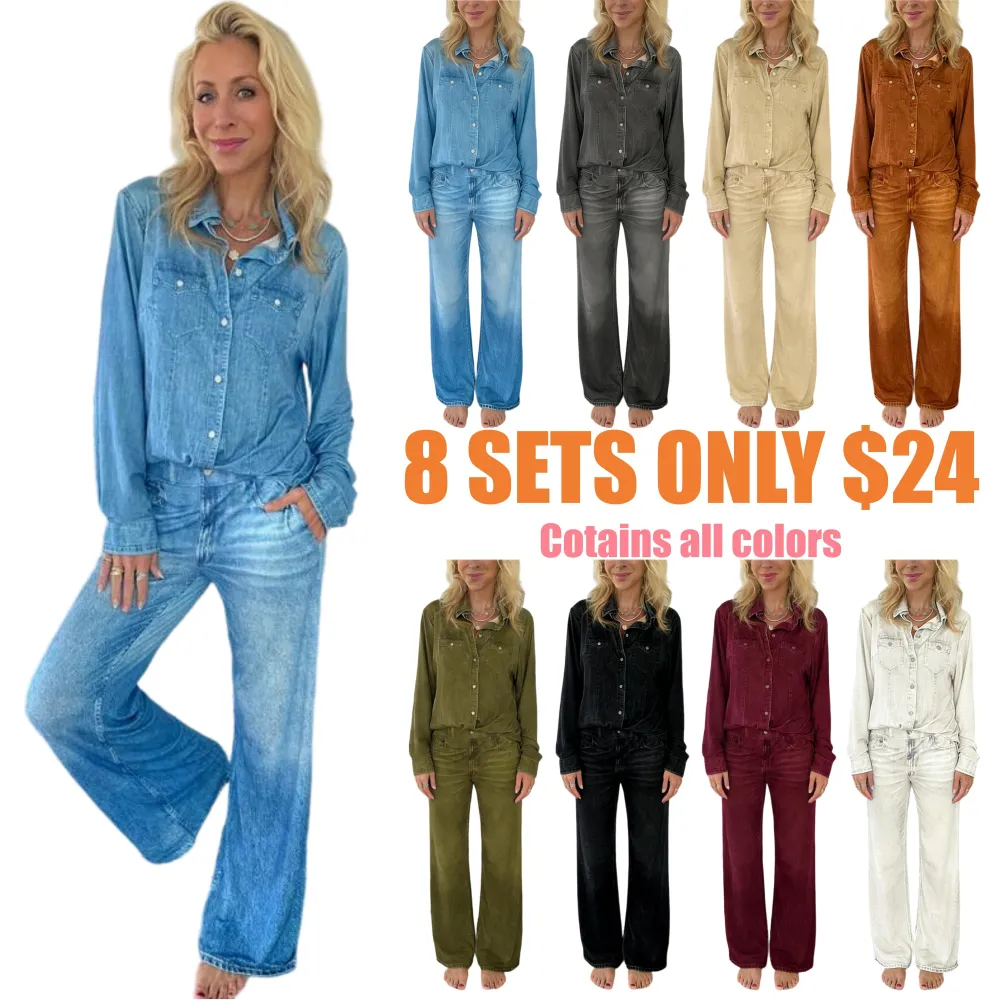Denim Dreams Pajama Set