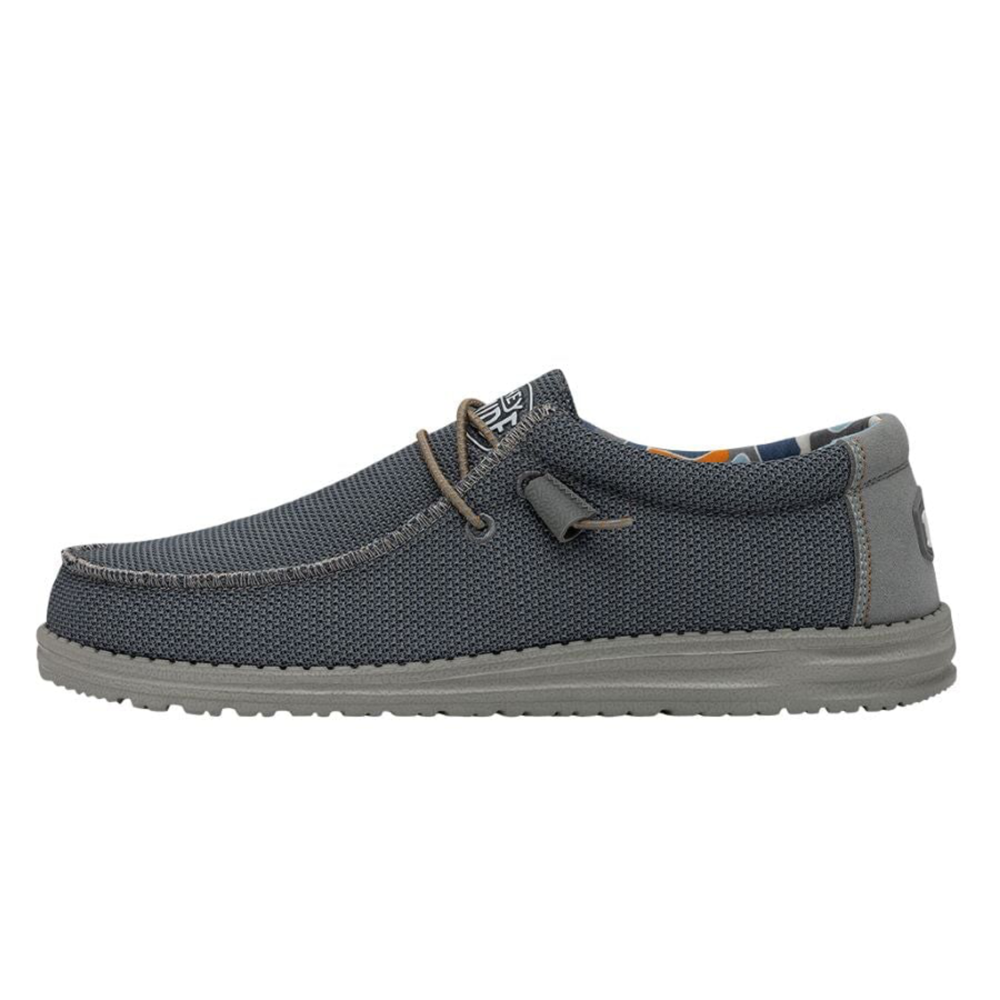 DUDE MEN'S WALLY SOX TRIPLE NEEDLE BLUE - 400203US