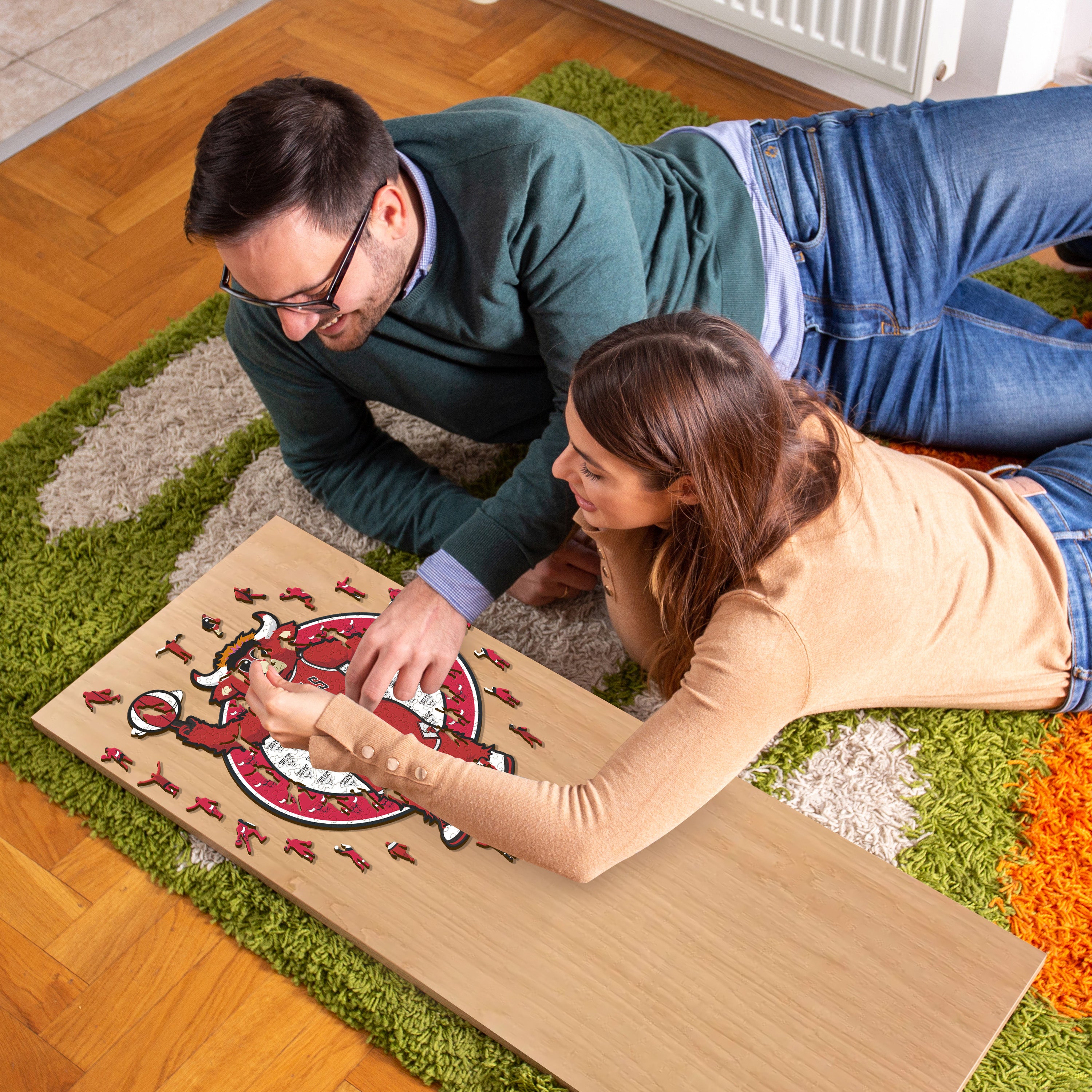 Chicago Bulls™ Mascot - Wooden Puzzle