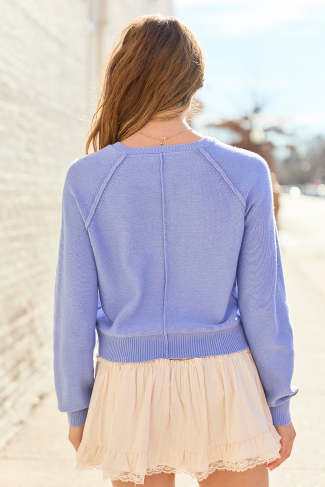 Casey Periwinkle Henley Pullover