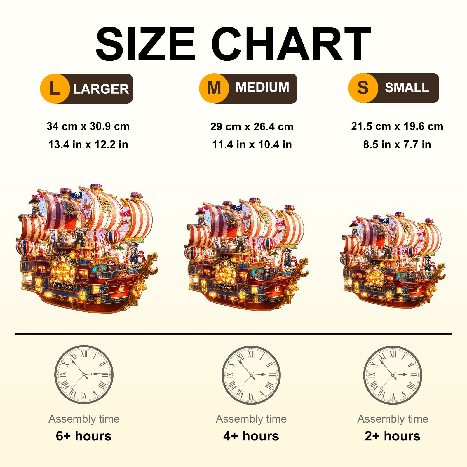 Pirate Voyage Wooden Jigsaw Puzzle