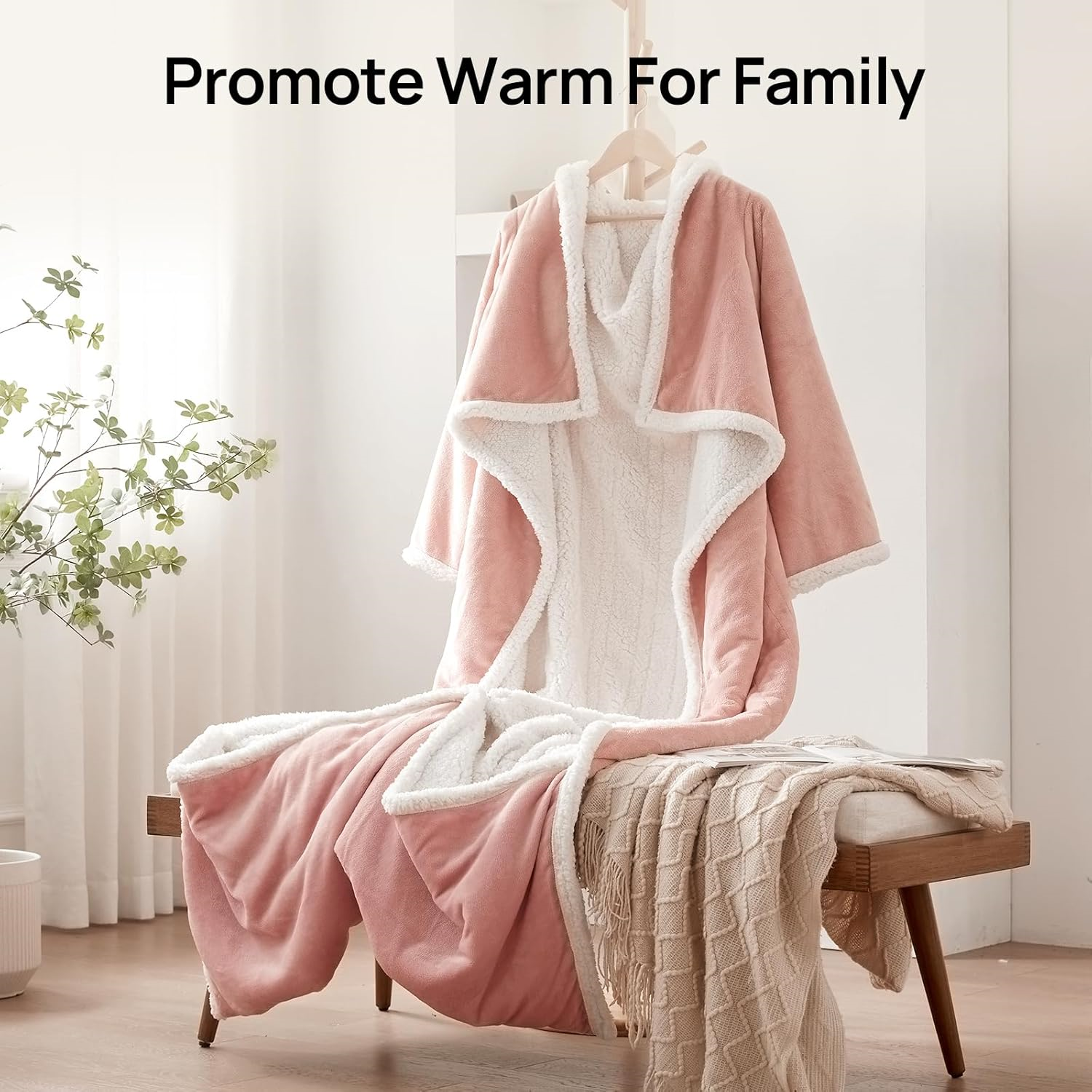 🎁CHRISTMAS PROMOTION-Wearable Electric Clothing With Sleeve And Foot Pockets 6 Heating Levels And Long Heating Times