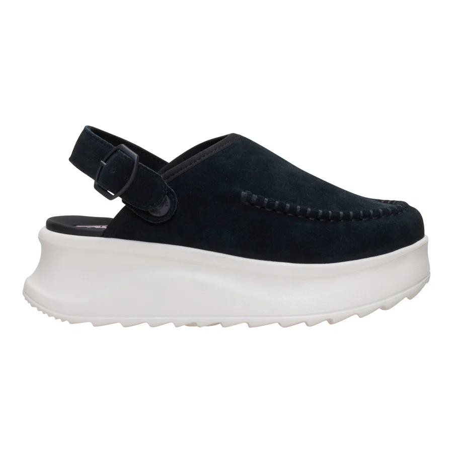 Delray Clog Suede - Black/Egret