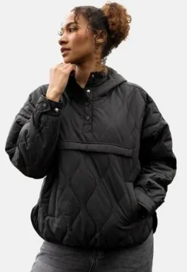 Women's Packable Baggy Fall Puffer Hoodie Coat