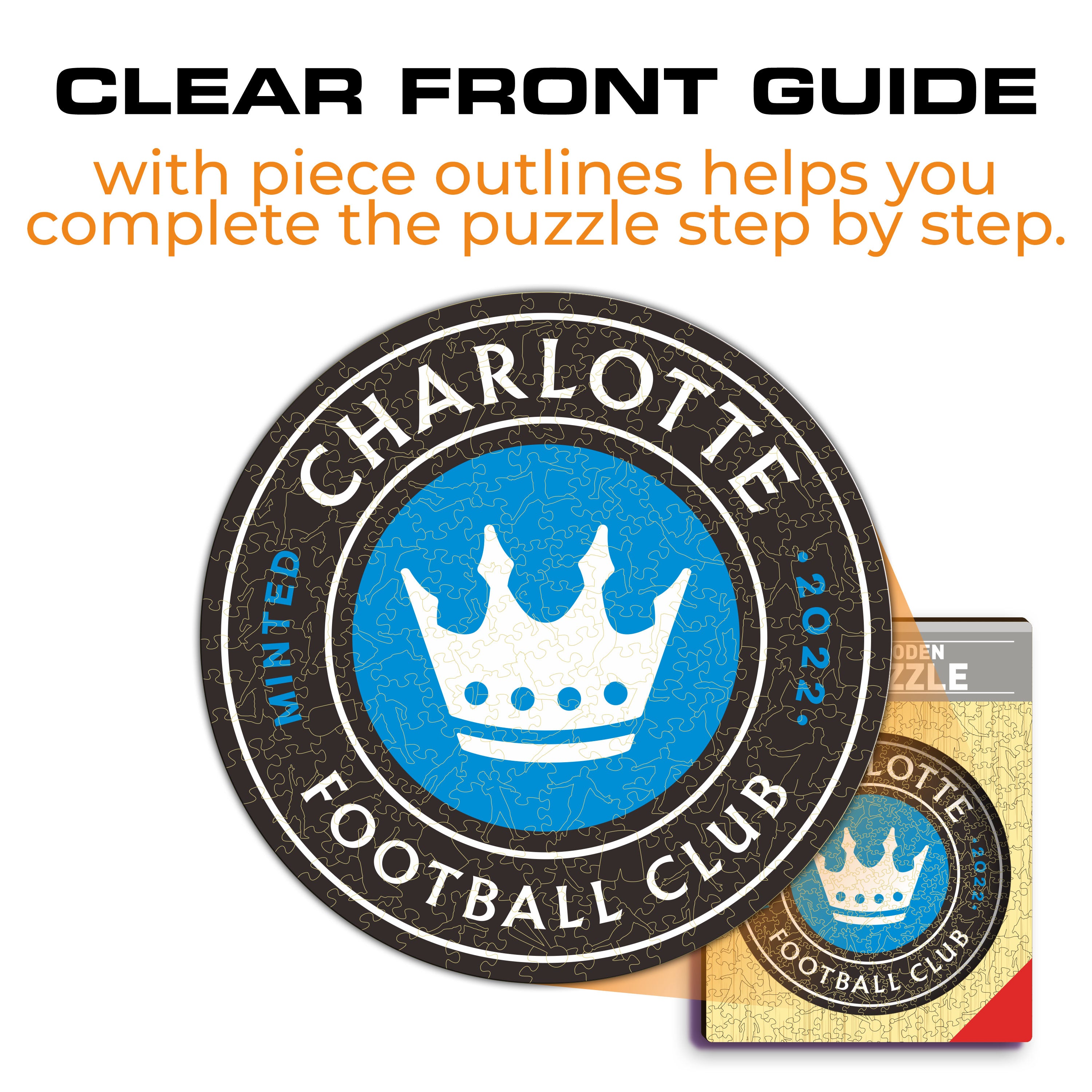 Charlotte FC® Logo - Wooden Puzzle