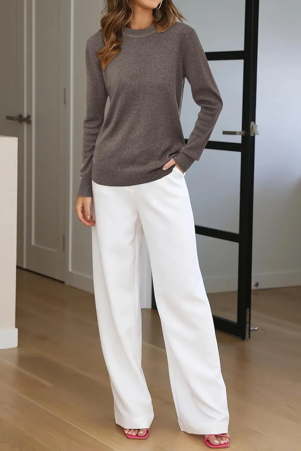 Women Fashion Wool Blend Sweater