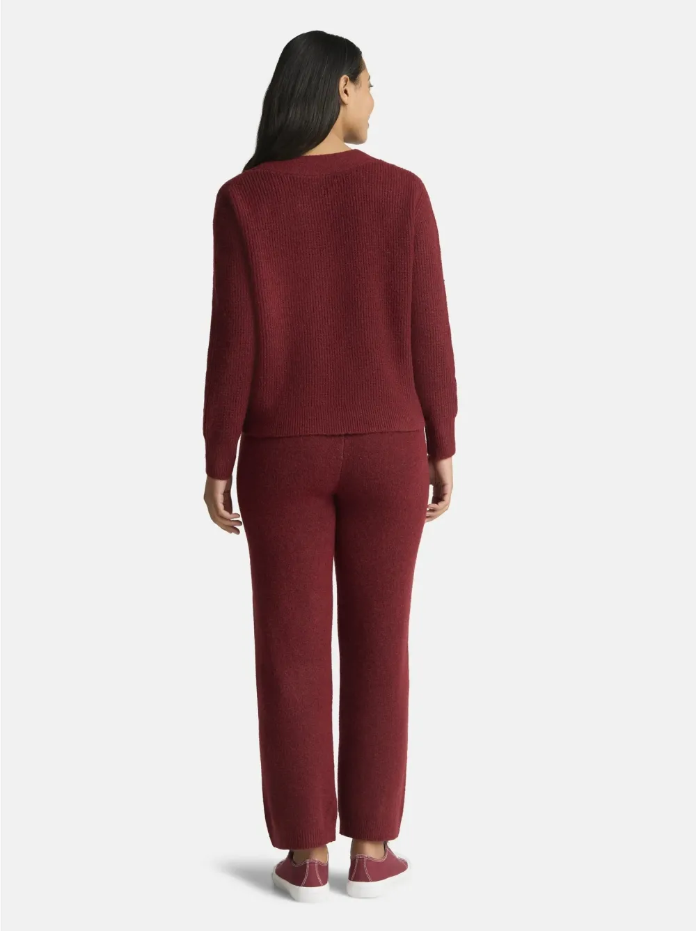 Women's Plus Cardigan and Pants Sweater Set