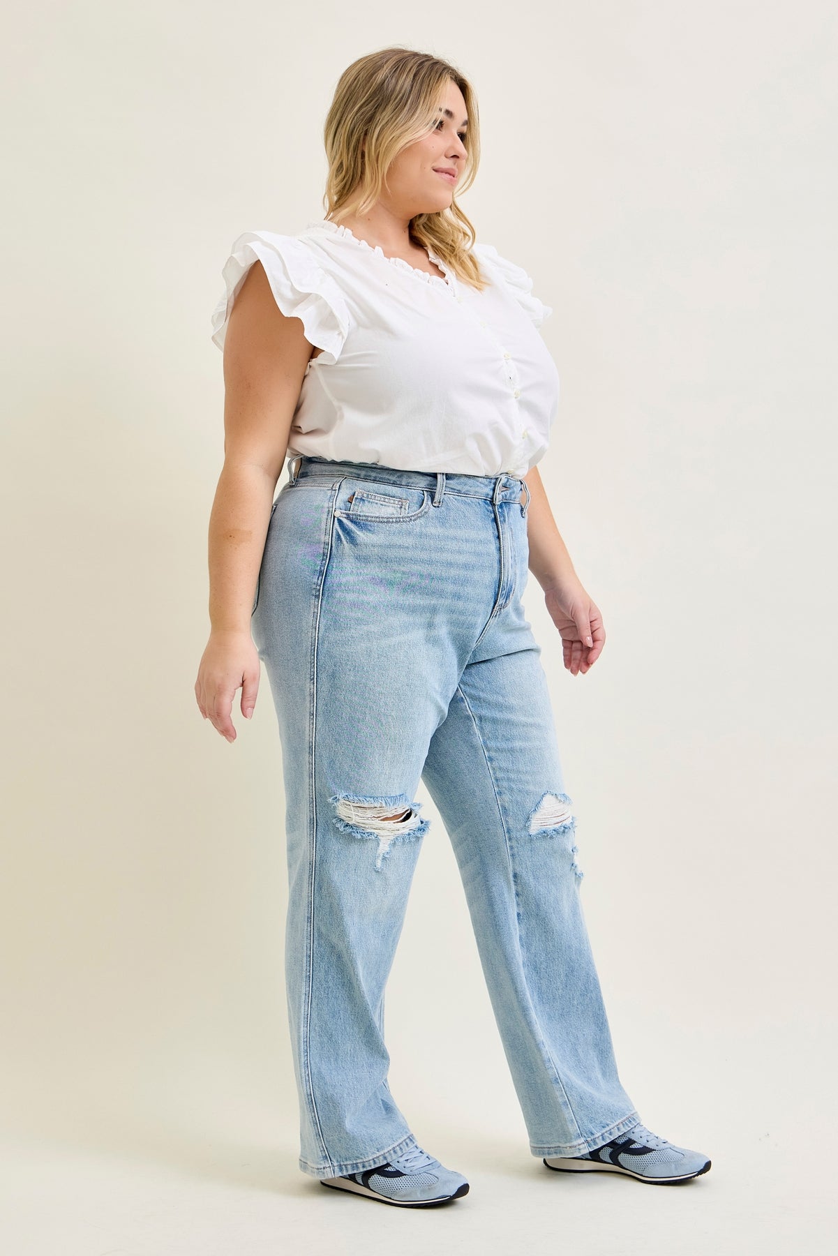 Laurel High Rise Rigid Magic 90's Straight Jeans - PLUS