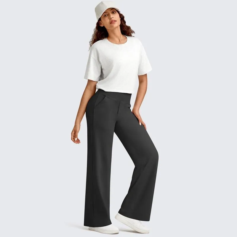 Loose High-Waist Business Casual Pants Yoga Pants Women Wide Leg Pants