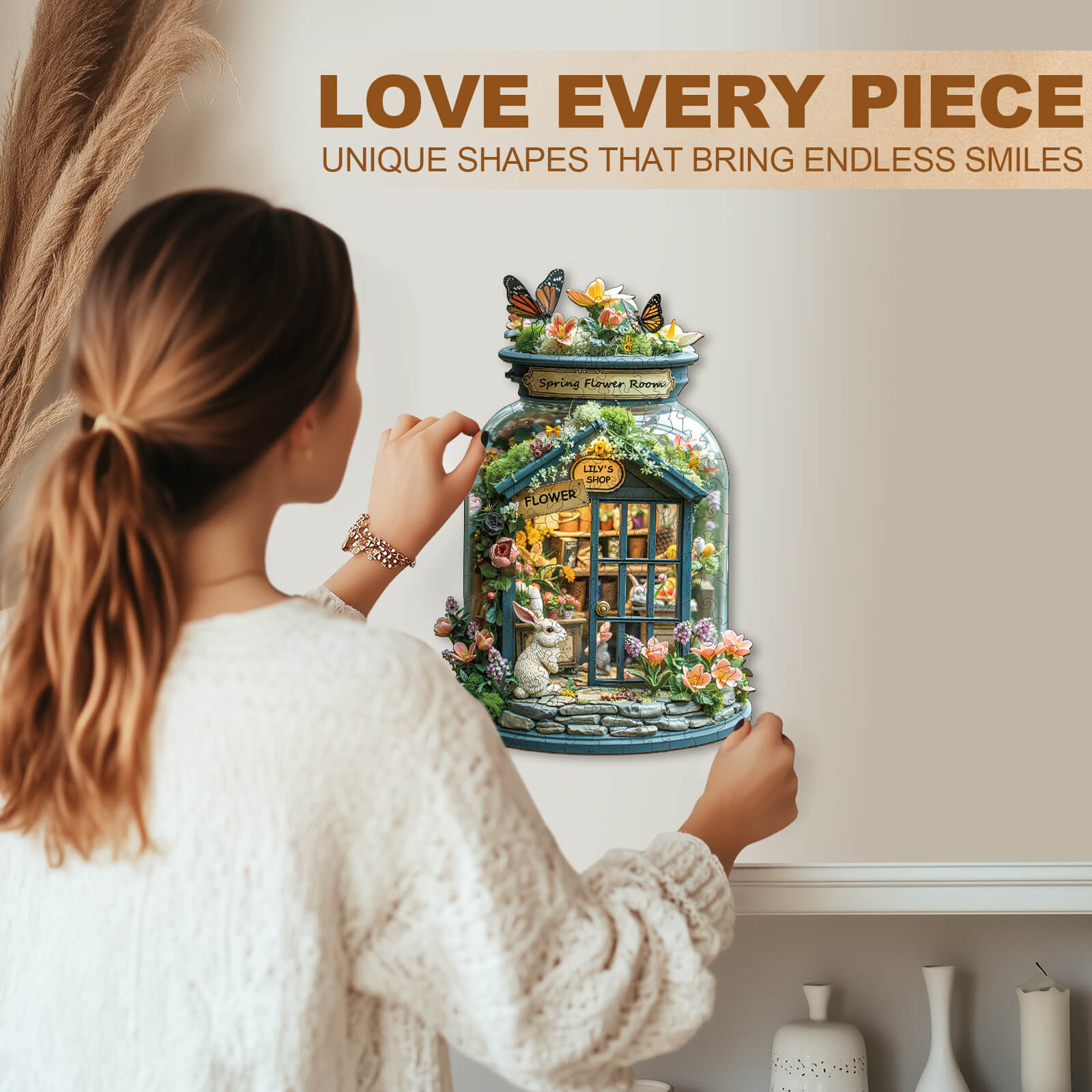 Lily's Flower Shop Wooden Jigsaw Puzzle