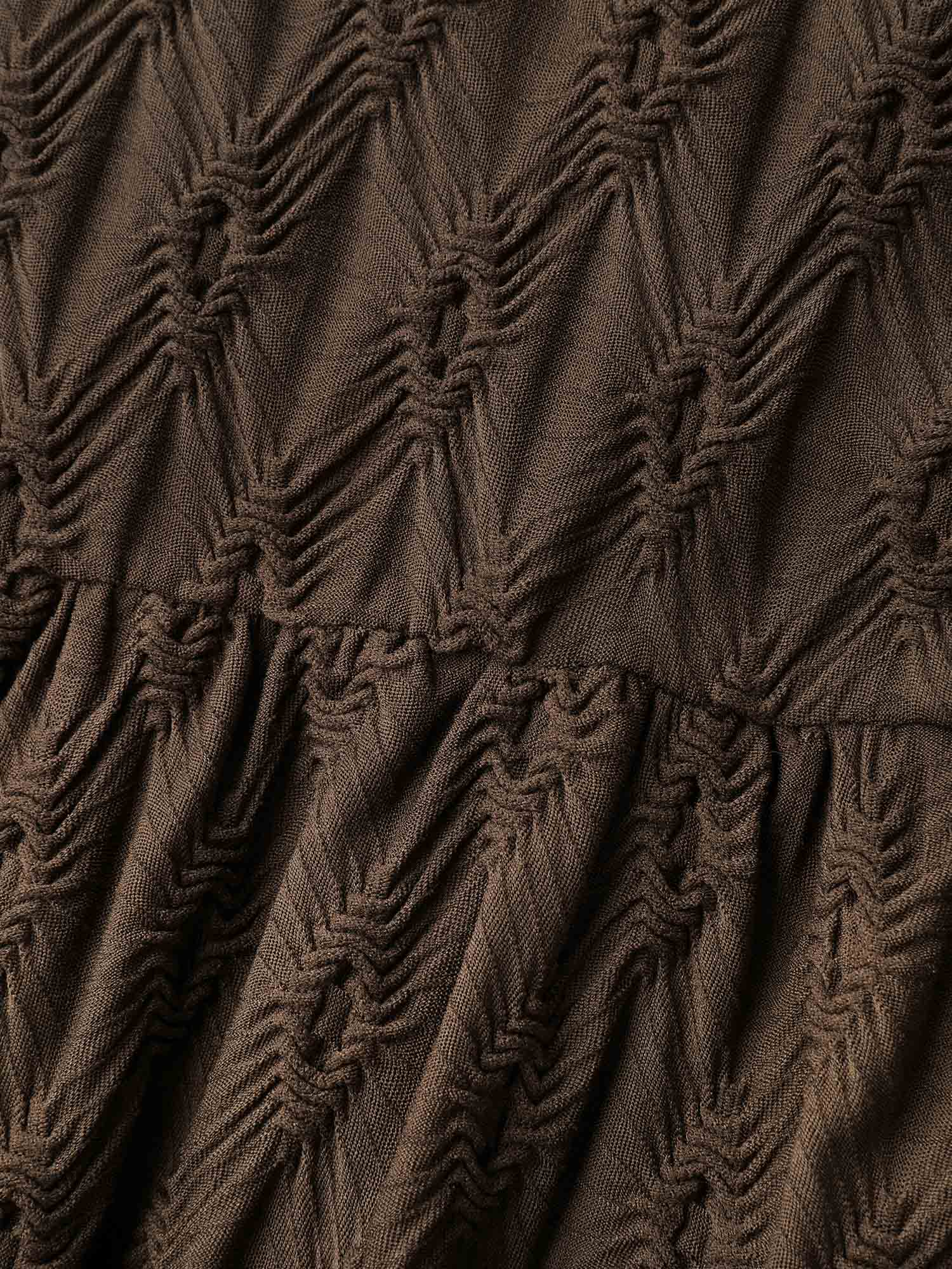 Textured Stretchy Pockets Midi Knit Dress