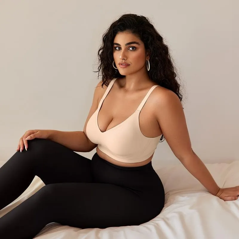 Women Comfortable Push Up Bras Wireless Seamless Full Coverage Bra