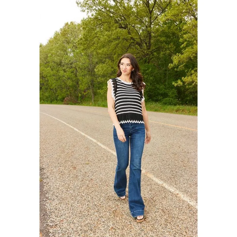 Mid-Rise Tummy Control Flare Denim Fit Jean Womenswear Bottom