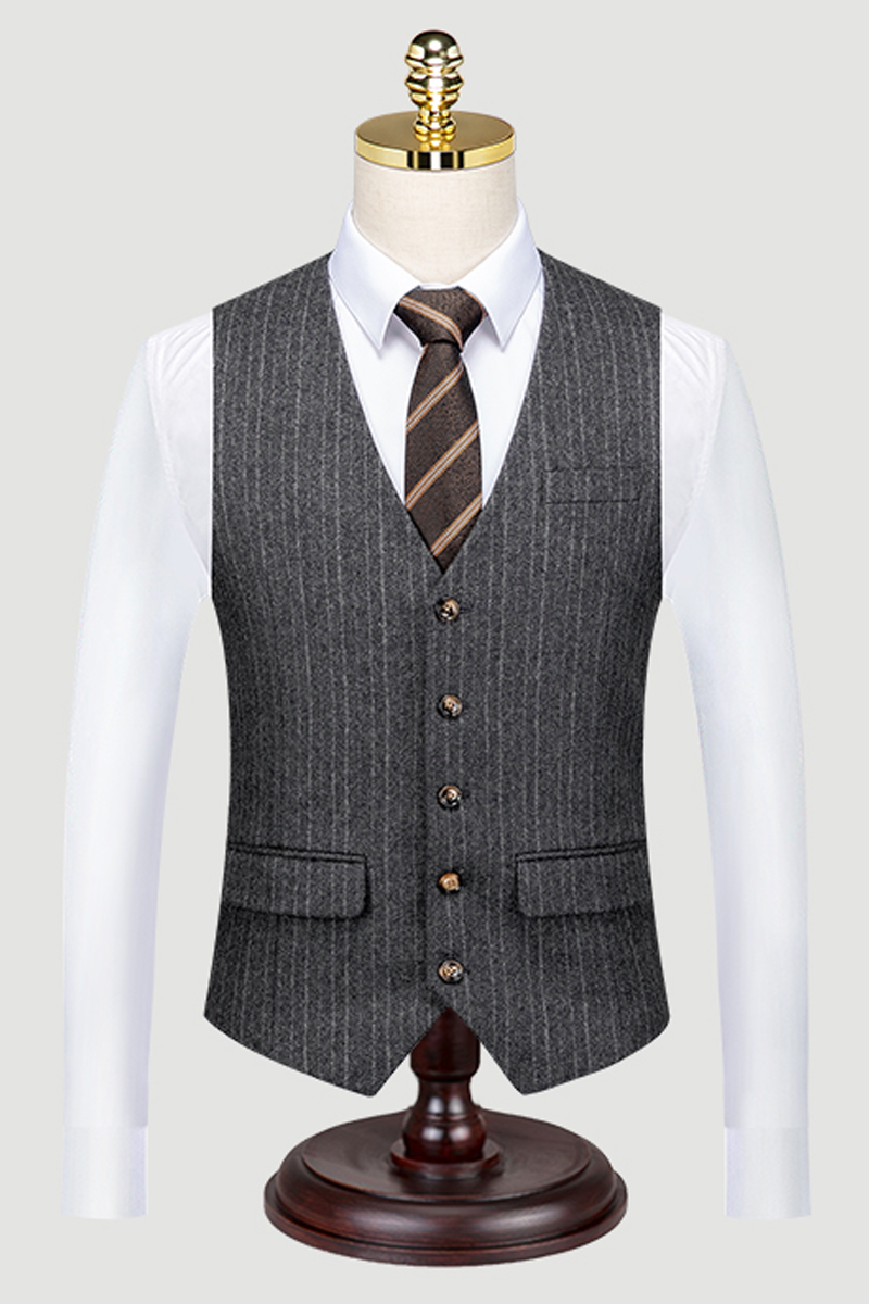 Men's Handmade Tweed Slim Fit Suit Vests